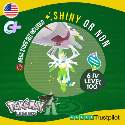 Mega Zygarde Shiny or Non Shiny ✨ 6 IV Pokémon Legends Z-A Battle Ready ZA Z A