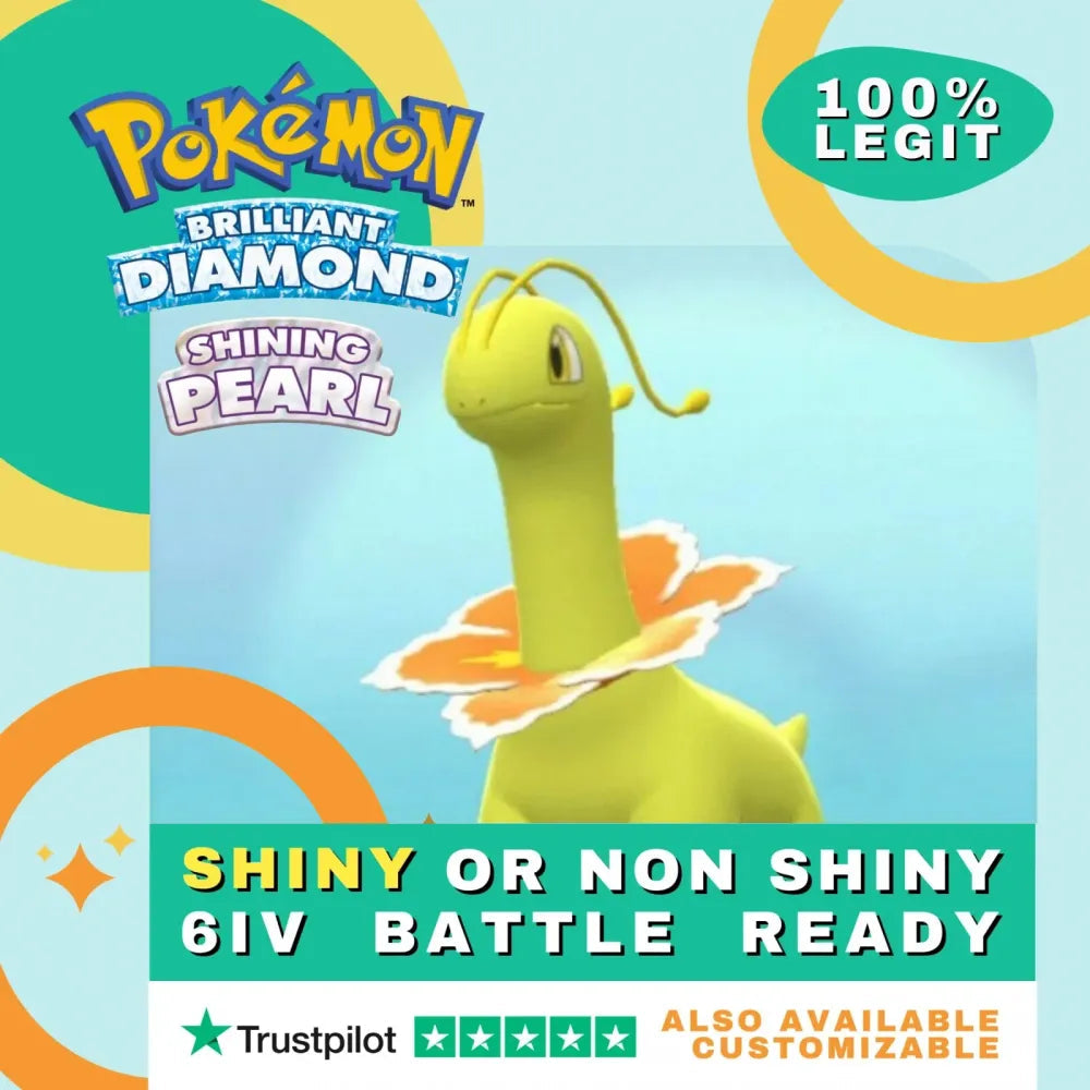 Meganium Shiny ✨ or Non Shiny Pokémon Brilliant Diamond Shining Pearl Battle Ready 6 IV Competitive 100% Legit Level 100 Customizable Custom OT by Shiny Living Dex | Shiny Living Dex