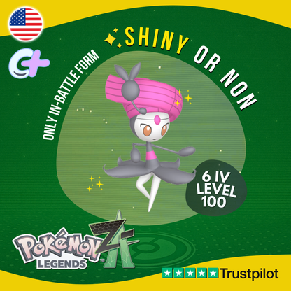 Meloetta Pirouette ✨ Shiny or Non Shiny 6 IV Pokémon Legends Z-A Competitive ZA