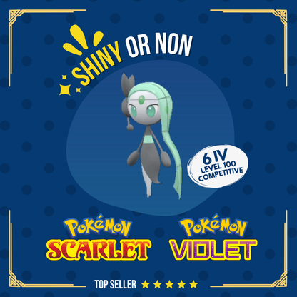 Meloetta Shiny or Non Shiny ✨ 6 IV Competitive Pokémon Scarlet Violet by Shiny Living Dex | Shiny Living Dex