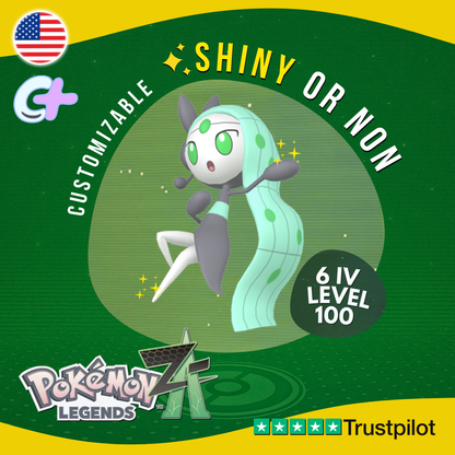 Meloetta ✨ Shiny or Non Shiny 6 IV Pokémon Legends Z-A Custom Competitive ZA Z A
