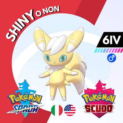 Meowstic Male Shiny o Non 6IV Competitivo Legit Pokemon Spada Scudo Sword Shield