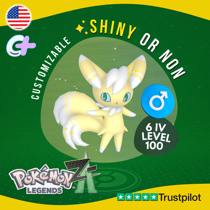 Meowstic Male Shiny or Non ✨6 IV Pokémon Legends Z-A Competitive Custom ZA Z A