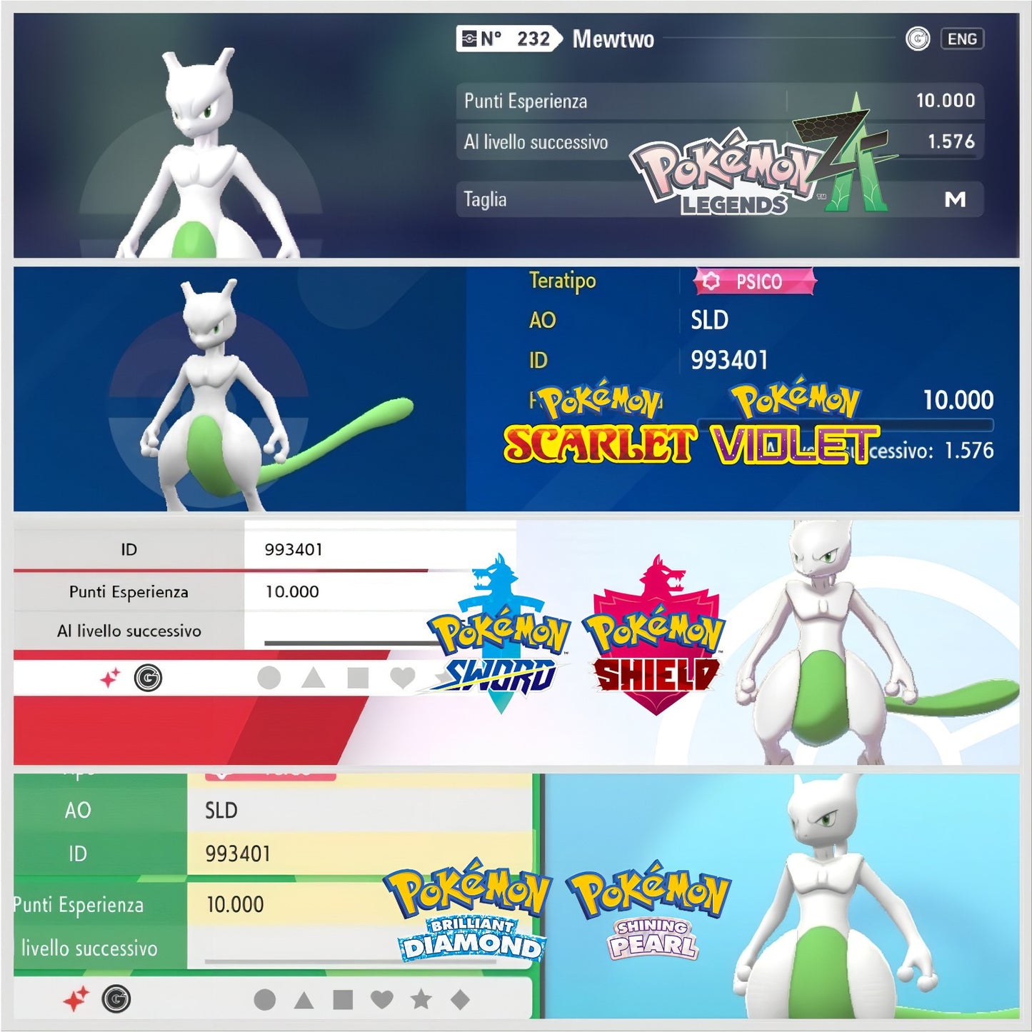 Mewtwo Event 9 July 2026 Fest Times Square Untouched 6 IV Pokémon HOME Shundo Scarlet Z-A Sword Diamond Compatible