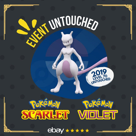 Mewtwo Giovanni 191104 Best Buy Event 2019 Untouched Pokémon Scarlet Violet Non Shiny Lv. 70 by Shiny Living Dex | Shiny Living Dex