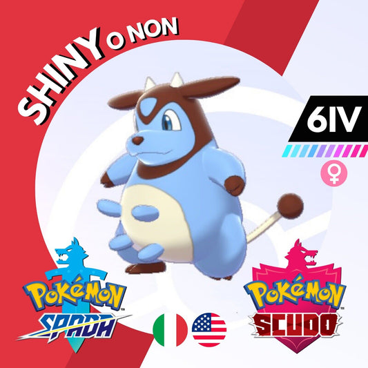 Miltank Shiny o Non 6 IV Competitivo Legit Pokemon Spada Scudo Sword Shield