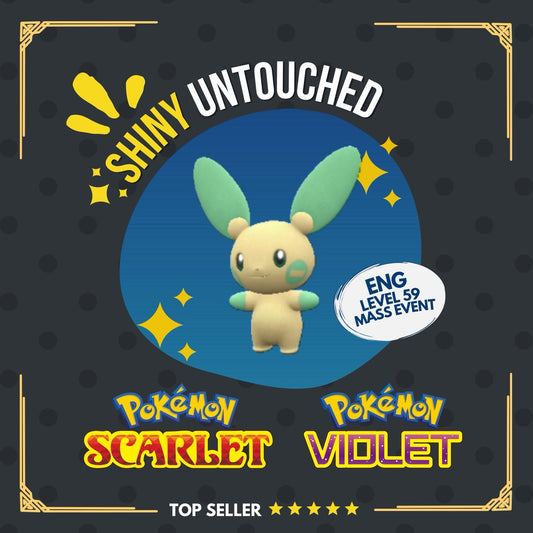 Minun Shiny Mass Outbreak July 25 Event Untouched IV Pokémon Scarlet Violet