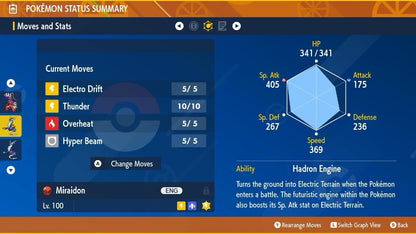 Miraidon Shiny Event 250926 Gamestop 2025 Untouched IV Pokémon Scarlet Violet