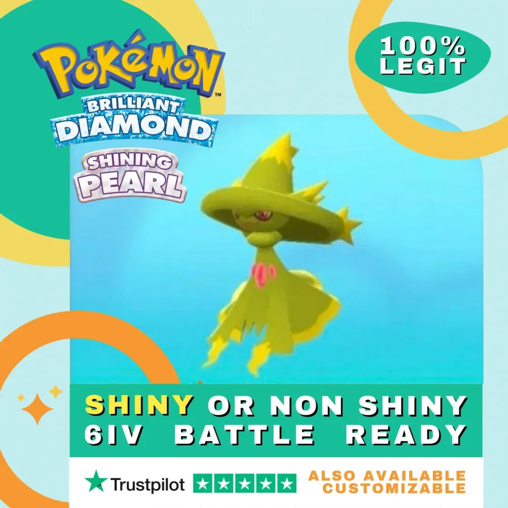 Mismagius Shiny ✨ or Non Shiny Pokémon Brilliant Diamond Shining Pearl Battle Ready 6 IV Competitive 100% Legit Level 100 Customizable Custom OT by Shiny Living Dex | Shiny Living Dex