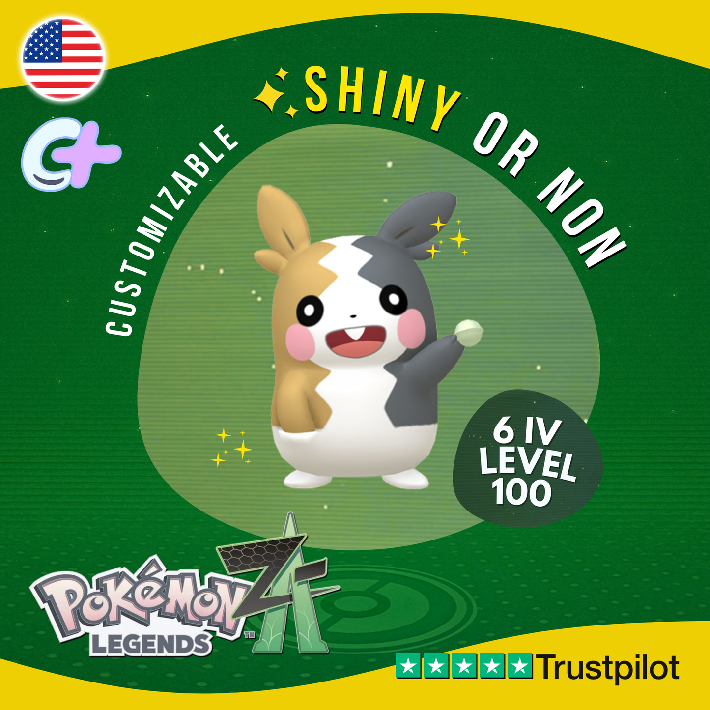 Morpeko Shiny or Non ✨6 IV Pokémon Legends Z-A Competitive Customizable ZA Z A