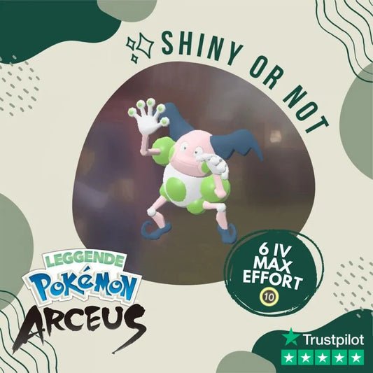 Mr. Mime Shiny ✨ Legends Pokémon Arceus 6 Iv Max Effort Custom Ot Level Gender