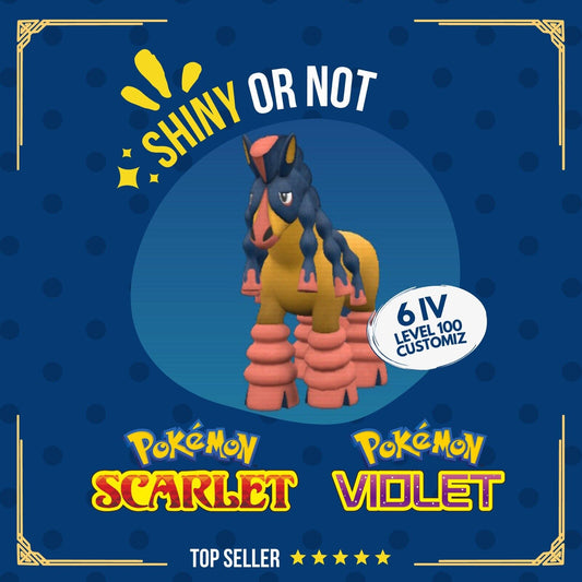 Mudsdale Shiny or Non ✨ 6 IV Competitive Customizable Pokémon Scarlet Violet by Shiny Living Dex | Shiny Living Dex