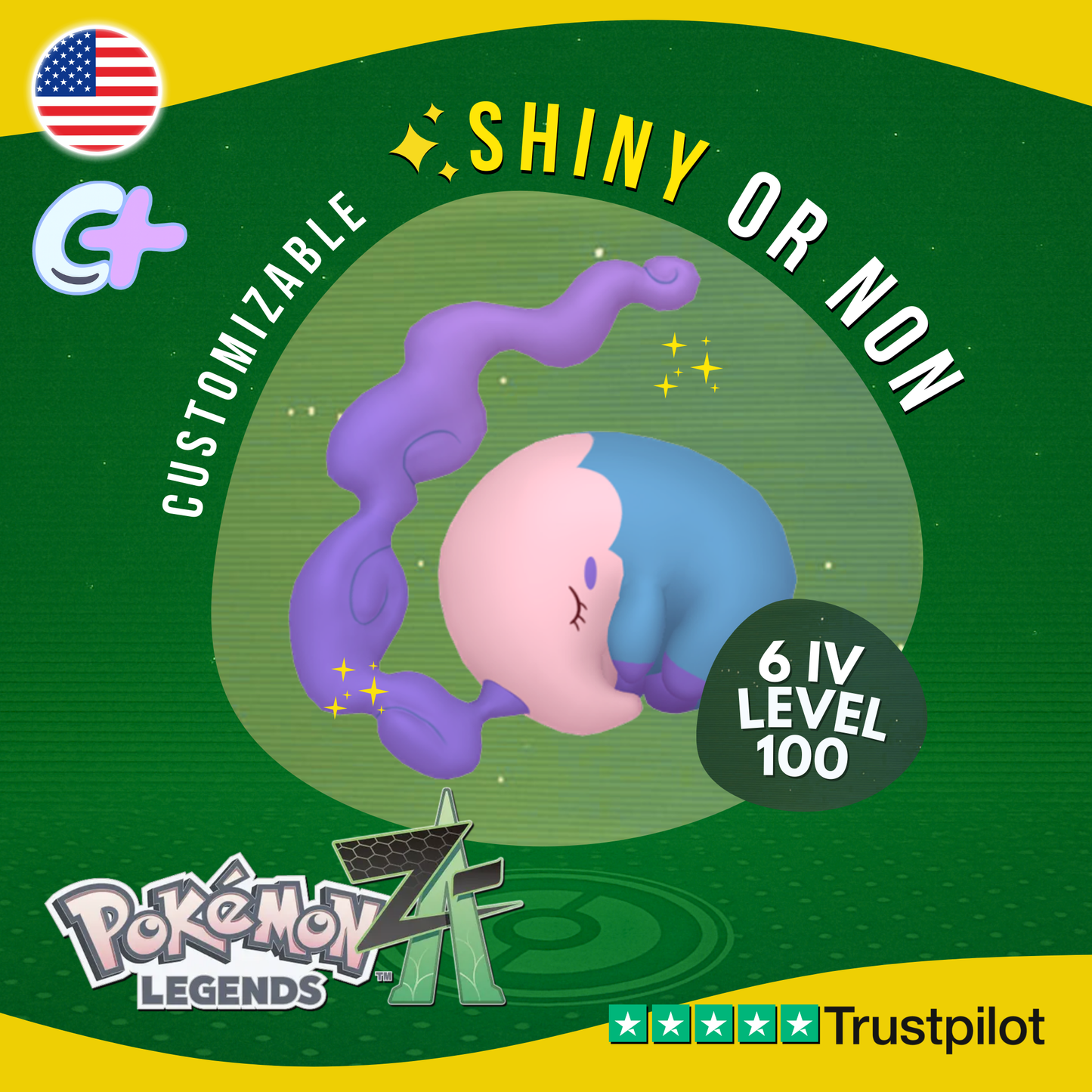 Musharna Shiny or Non ✨6 IV Pokémon Legends Z-A Competitive Customizable ZA Z A