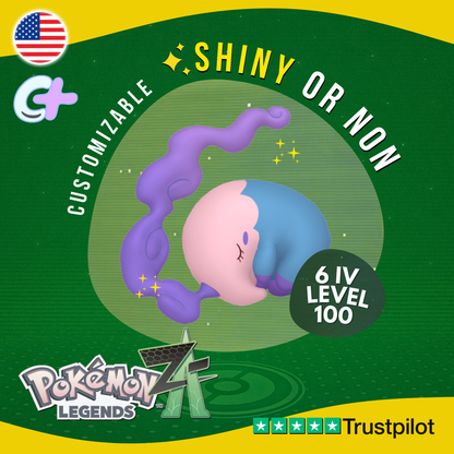 Musharna Shiny or Non ✨6 IV Pokémon Legends Z-A Competitive Customizable ZA Z A