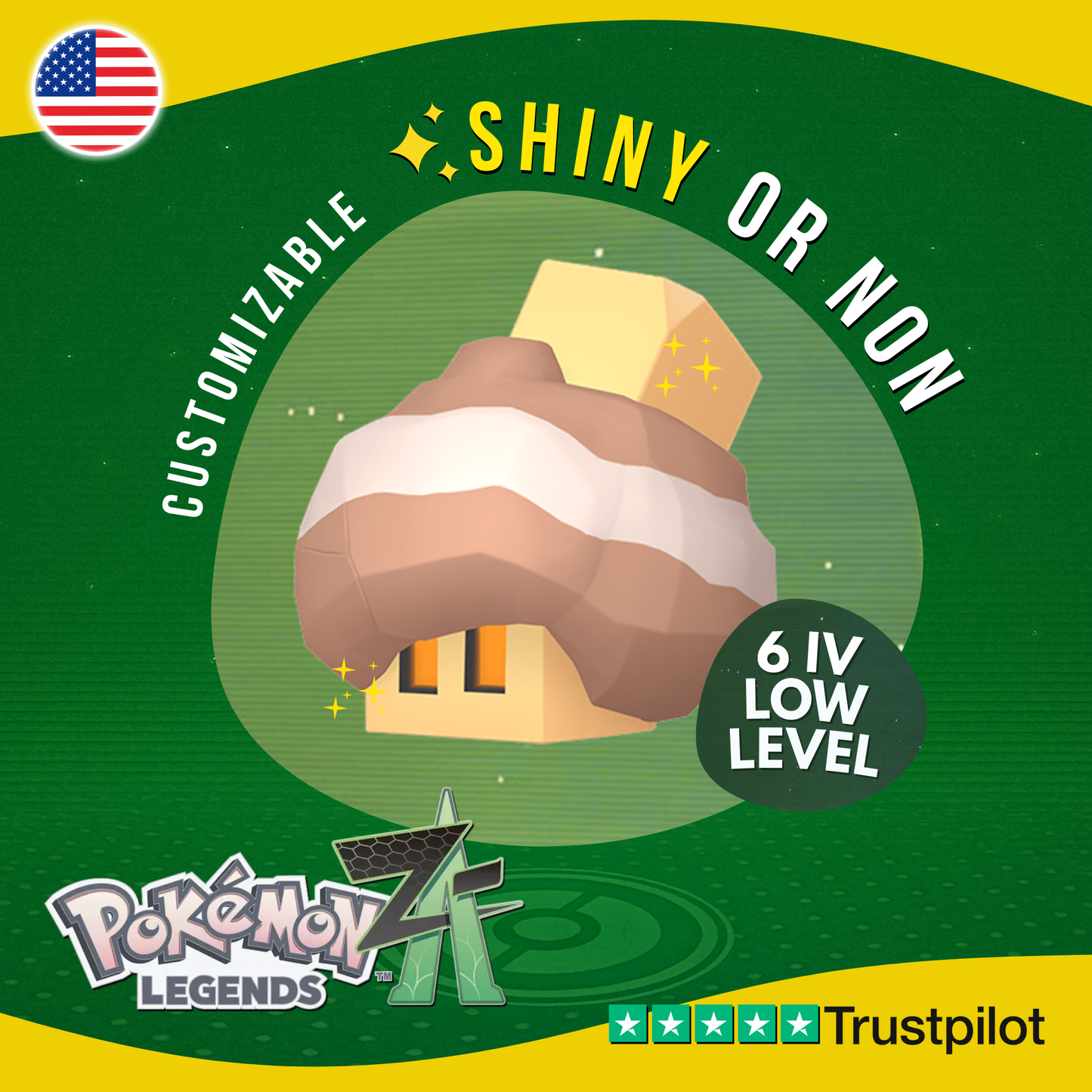 Nacli Shiny or Non ✨ 6 IV Pokémon Legends Z-A Competitive Customizable ZA Z A