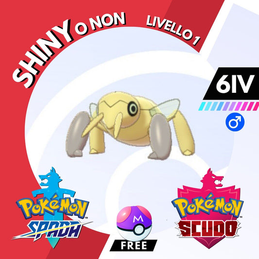 Nincada Shiny o Non 6 IV e Master Ball Legit Pokemon Spada Scudo Sword Shield