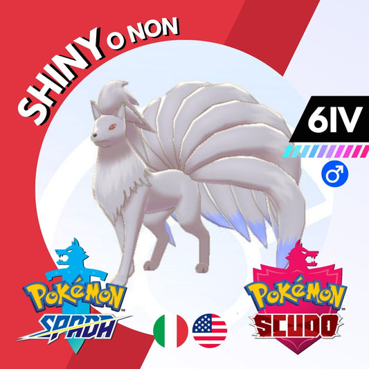 Ninetales Shiny o Non 6 IV Competitivo Legit Pokemon Spada Scudo Sword Shield
