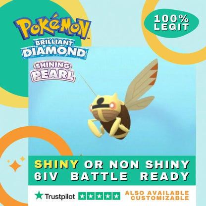 Ninjask Shiny ✨ or Non Shiny Pokémon Brilliant Diamond Shining Pearl Battle Ready 6 IV Competitive 100% Legit Level 100 Customizable Custom OT by Shiny Living Dex | Shiny Living Dex