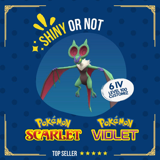 Noivern Shiny or Non ✨ 6 IV Competitive Customizable Pokémon Scarlet Violet by Shiny Living Dex | Shiny Living Dex