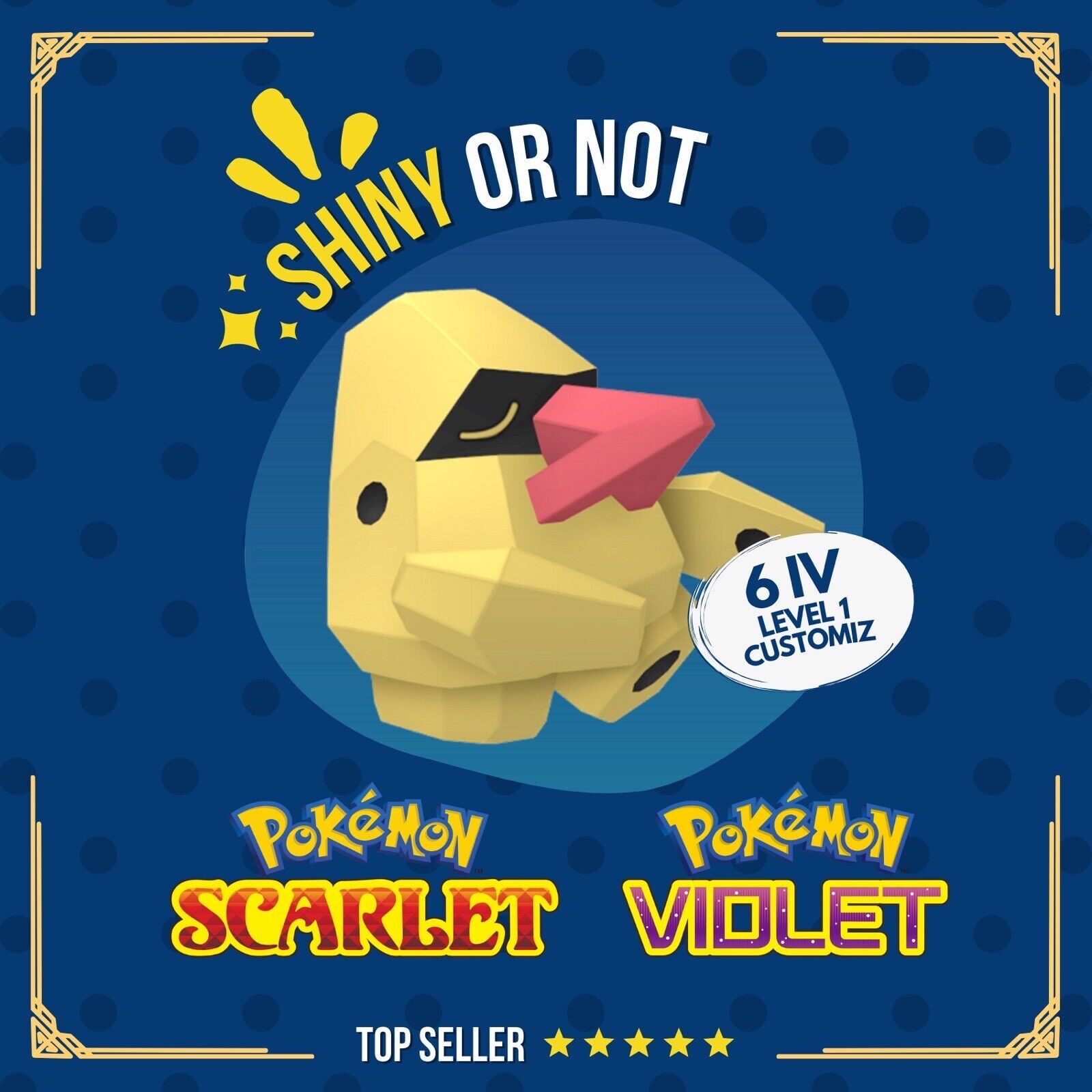 Nosepass Shiny or Non ✨ 6 IV Customizable Nature Level OT Pokémon Scarlet Violet by Shiny Living Dex | Shiny Living Dex