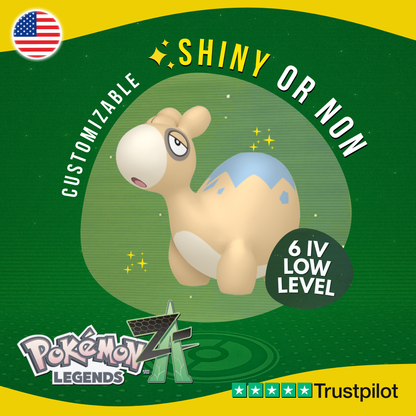 Numel Shiny or Non ✨ 6 IV Pokémon Legends Z-A Competitive Customizable ZA Z A