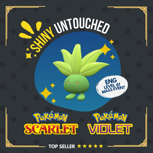 Oddish Shiny Mass Outbreak July 25 Event Untouched IV Pokémon Scarlet Violet