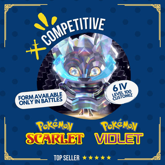 Ogerpon Rock Cornerstone Black Mask 6 IV 100 Competitive Pokémon Scarlet Violet by Shiny Living Dex | Shiny Living Dex