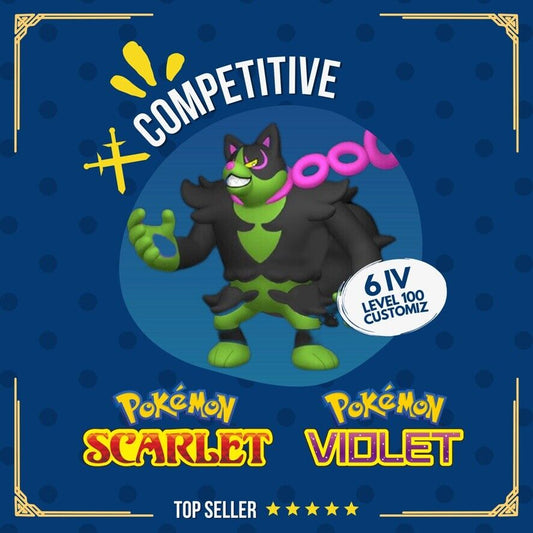Okidogi 6 IV Competitive Battle ready Customizable OT Pokémon Scarlet Violet by Shiny Living Dex | Shiny Living Dex
