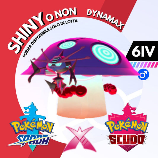Orbeetle Gigantamax Dynamax Shiny o Non 6 IV Pokemon Spada Scudo Sword Shield