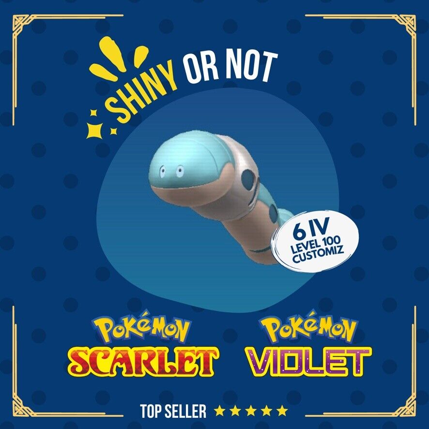 Orthworm Shiny or Non ✨ 6 IV Competitive Customizable Pokémon Scarlet Violet by Shiny Living Dex | Shiny Living Dex