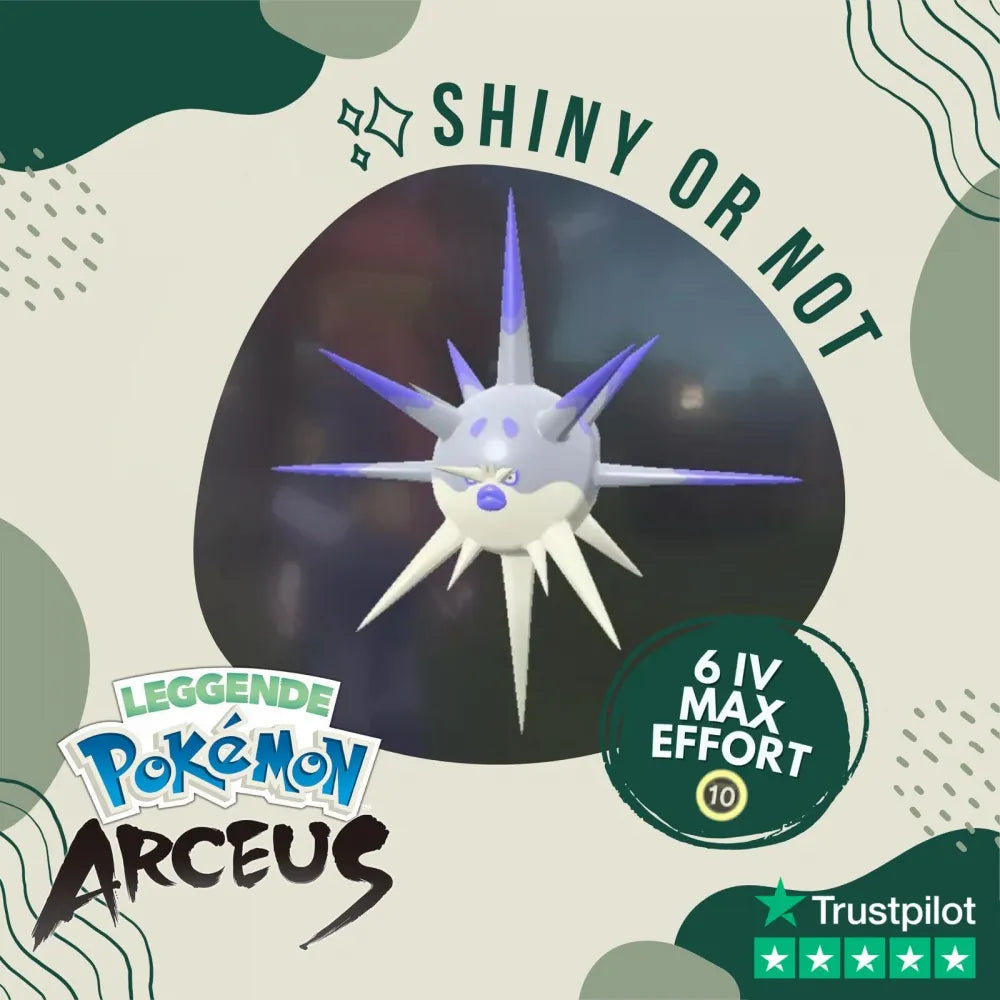 Overqwill Shiny ✨ Legends Pokémon Arceus 6 Iv Max Effort Custom Ot Level Gender