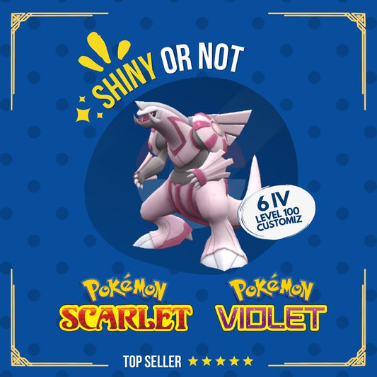 Palkia Shiny or Non ✨ 6 IV Competitive Customizable Pokémon Scarlet Violet by Shiny Living Dex | Shiny Living Dex