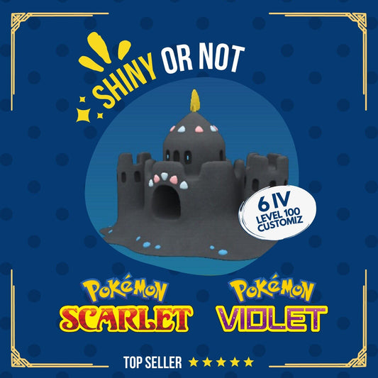 Palossand Shiny or Non ✨ 6 IV Competitive Customizable Pokémon Scarlet Violet by Shiny Living Dex | Shiny Living Dex