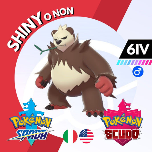 Pangoro Shiny o Non 6 IV Competitivo Legit Pokemon Spada Scudo Sword Shield