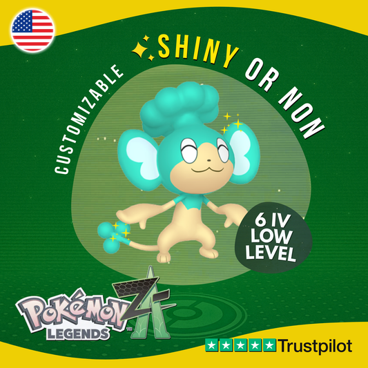 Panpour Shiny or Non ✨ 6 IV Pokémon Legends Z-A Competitive Customizable ZA Z A