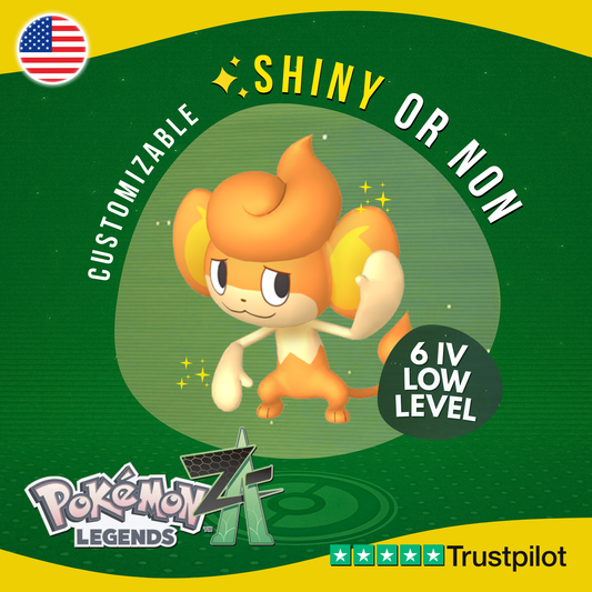 Pansear Shiny or Non ✨ 6 IV Pokémon Legends Z-A Competitive Customizable ZA Z A