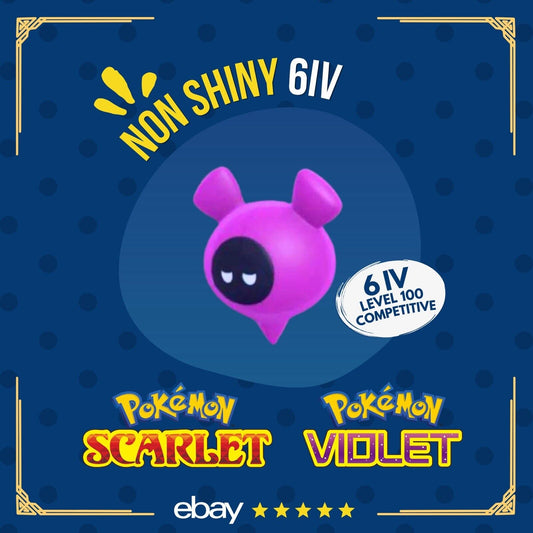 Pecharunt 6 IV Competitive Battle ready Customizable OT Pokémon Scarlet Violet by Shiny Living Dex | Shiny Living Dex