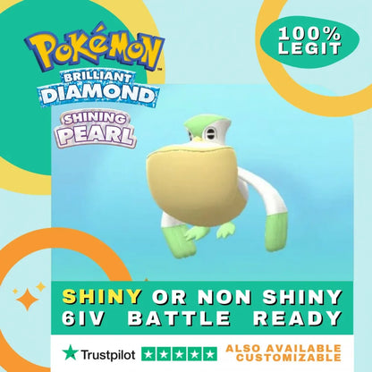 Pelipper  Shiny ✨ or Non Shiny Pokémon Brilliant Diamond Shining Pearl Battle Ready 6 IV Competitive 100%  Legit Level 100 Customizable Custom OT