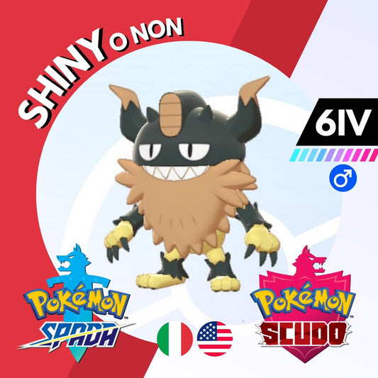 Perrserker Shiny o Non 6 IV Competitivo Legit Pokemon Spada Scudo Sword Shield