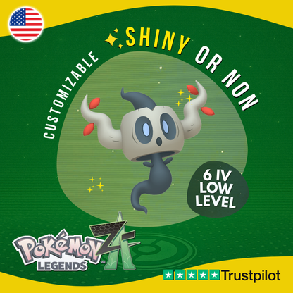 Phantum Shiny or Non ✨ 6 IV Pokémon Legends Z-A Competitive Customizable ZA Z A