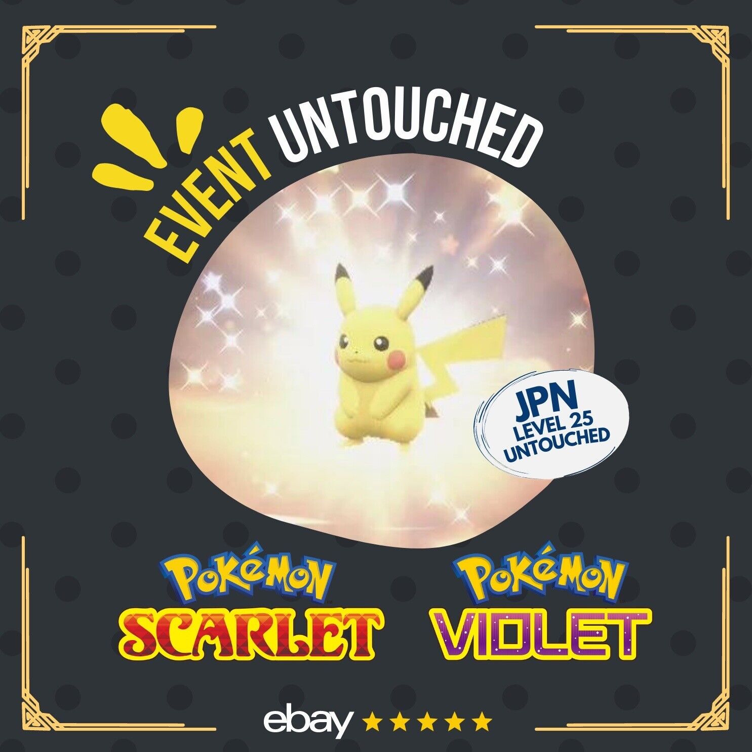 Pikachu Event 25 years Center JPN Mini or Jumbo Untouched Pokémon Scarlet Violet by Shiny Living Dex | Shiny Living Dex