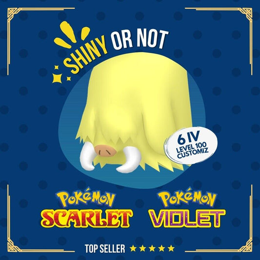 Piloswine Shiny or Non ✨ 6 IV Competitive Customizable Pokémon Scarlet Violet by Shiny Living Dex | Shiny Living Dex