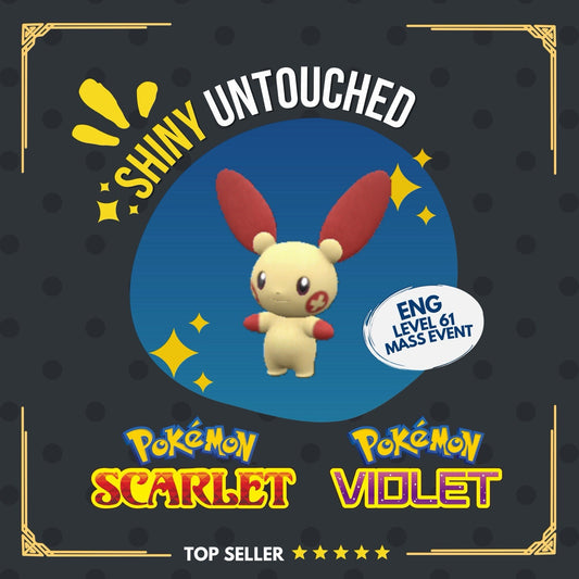 Plusle Shiny Mass Outbreak July 25 Event Untouched IV Pokémon Scarlet Violet
