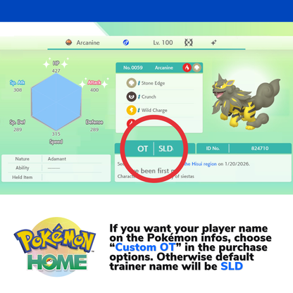 Pokémon CHAMPIONS Complete Bundle HOME Shiny Living Dex Competitive IV Pokedex Legit Legal Compatible with all games