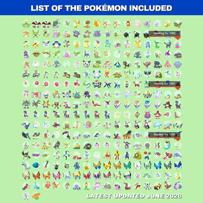 Pokémon CHAMPIONS Complete Bundle HOME Shiny Living Dex Competitive IV Pokedex Legit Legal Compatible with all games