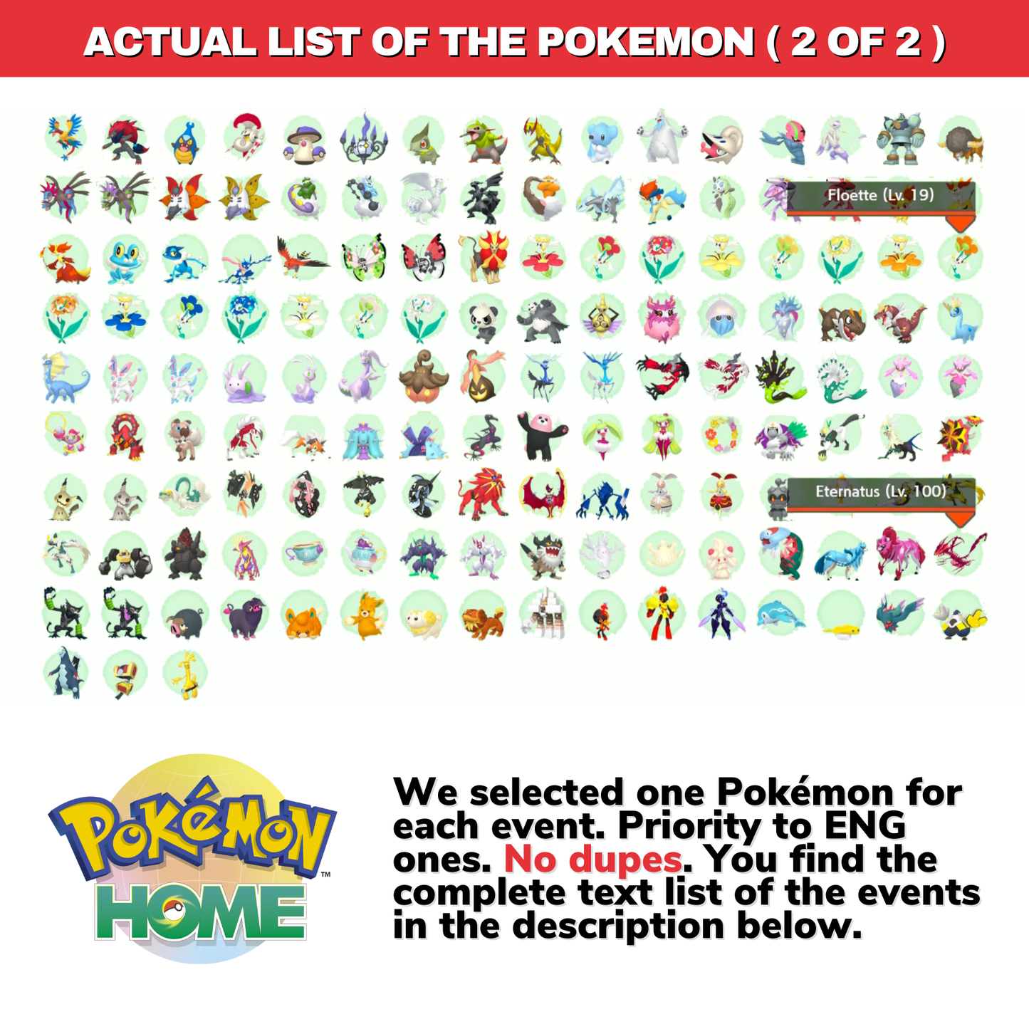 Pokémon HOME Cherish Ball Legit Untouched IV Living Dex Event Complete Collection from 2007 to 2024 by Il mio negozio | Shiny Living Dex