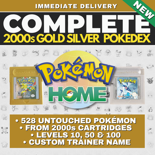 Pokémon HOME Gold & Silver 2000s Full Johto Untouched Shiny Living Dex Complete