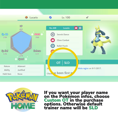 Pokémon Home Shiny Living Dex Generation 1-7 From Bulbasaur to Zeraora 950 Pokemon Compatible with Scarlet & Sword 6 IV