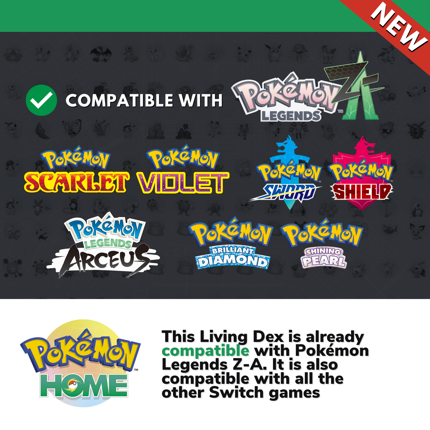 Pokémon Home Shiny Living Dex Generation 1-7 From Bulbasaur to Zeraora 950 Pokemon Compatible with Scarlet & Sword 6 IV by Il mio negozio | Shiny Living Dex