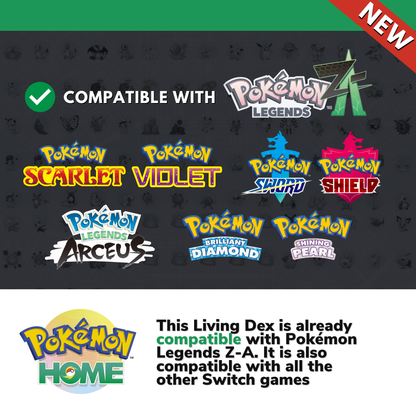 Pokémon Home Shiny Living Dex Generation 1-7 From Bulbasaur to Zeraora 950 Pokemon Compatible with Scarlet & Sword 6 IV by Il mio negozio | Shiny Living Dex